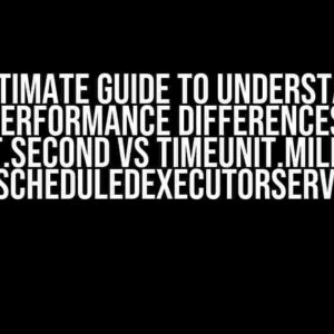 The Ultimate Guide to Understanding Performance Differences: TimeUnit.SECOND vs TimeUnit.MILLISECOND in ScheduledExecutorService